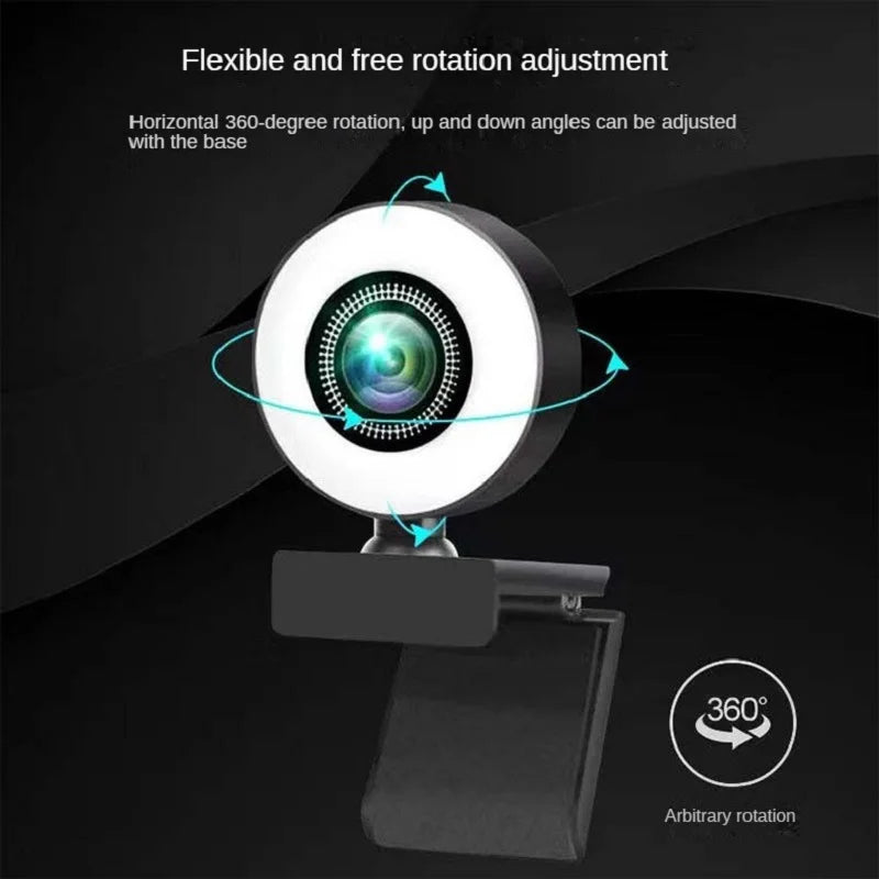 TruView™ Webcam 1080P Camera  With Noise Canceling Microphone and Ring Light