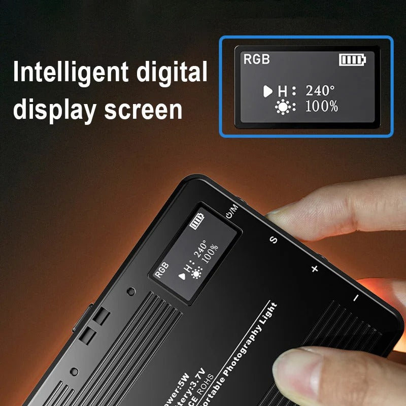Viltrox™ LED RGB Pocket Flood Light Tripod and Camera attachable