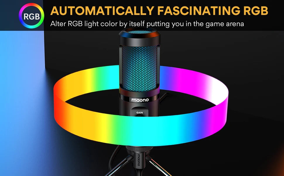 MAONO Gaming USB Microphone (RGB Edition)